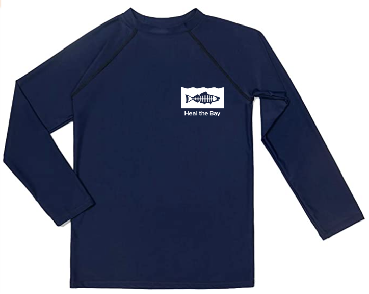 Navy Rashguard Adult Long Sleeve Rash Guard – Heal the Bay